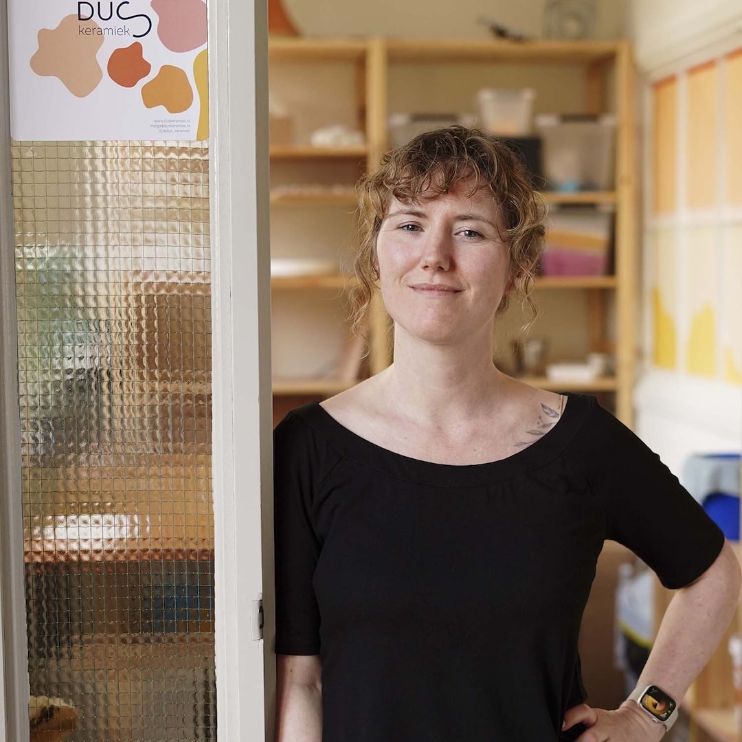 Foto van Marga op een markt